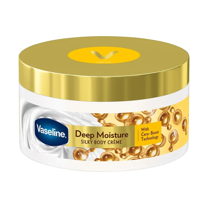 Vaseline Deep Moisture Silky Body Creme – 180 gms