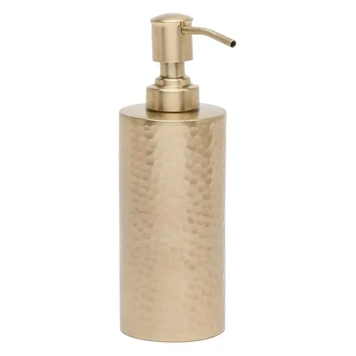Verum Hammered Metal Soap Pump – Antique Brass