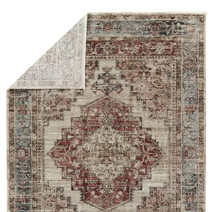 Vibe by Jaipur Living Emory Medallion Red/ Blue Area Rug (LEILA – LEI03)