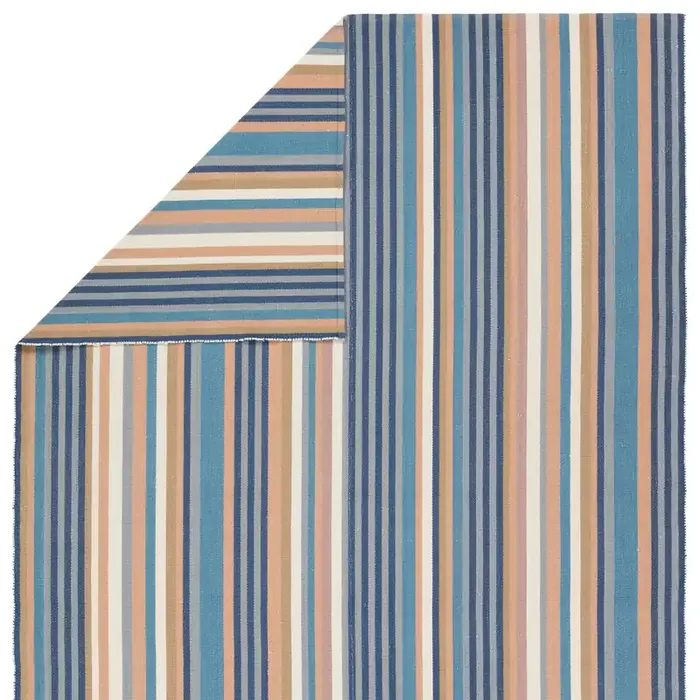 Vibe by Jaipur Living Sergio Handmade Striped Blue/Cream Area Rug (MAZARRO – MAZ03)