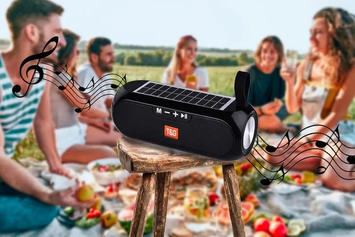 Vibrant Solar-Powered Portable Bluetooth Speaker – Available in 5 Colors