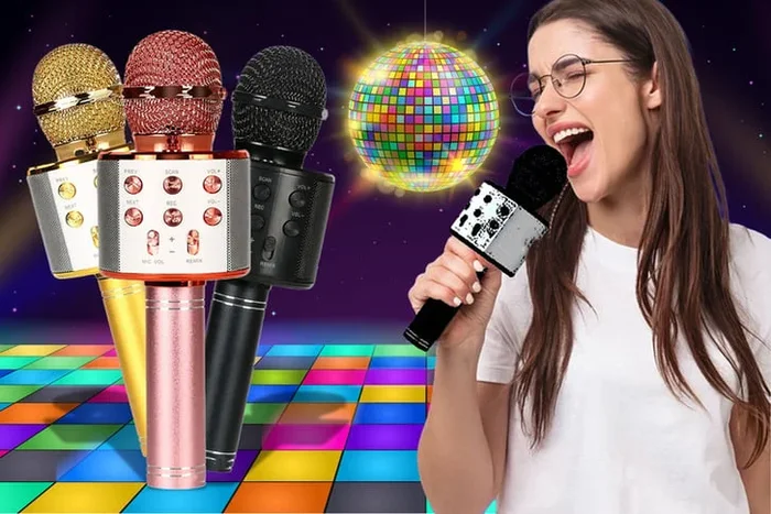 Vibrant Wireless Bluetooth Handheld Karaoke Microphone – 3 Stunning Colors