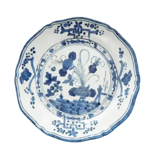 Vida Faenza 9″ Salad Plate Set of 4 – White and Blue – Beatriz Ball