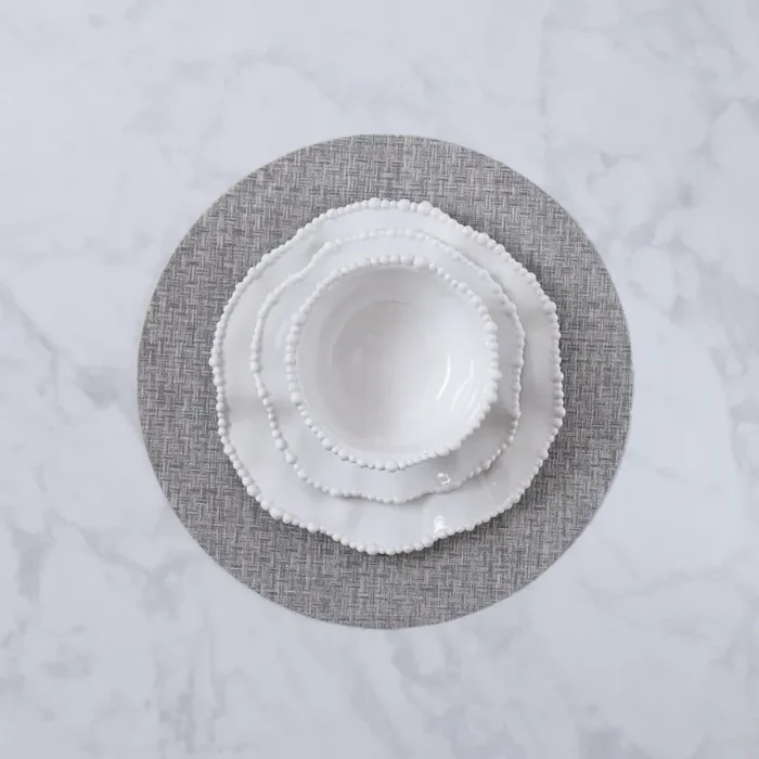 Vida Round Woven Placemats Set of 4 Charcoal – Beatriz Ball
