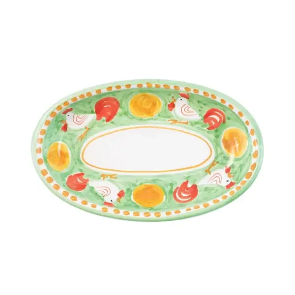 Vietri Campagna Gallina Oval Tray