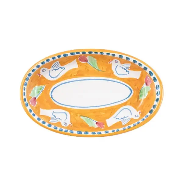 Vietri Campagna Uccello Oval Tray