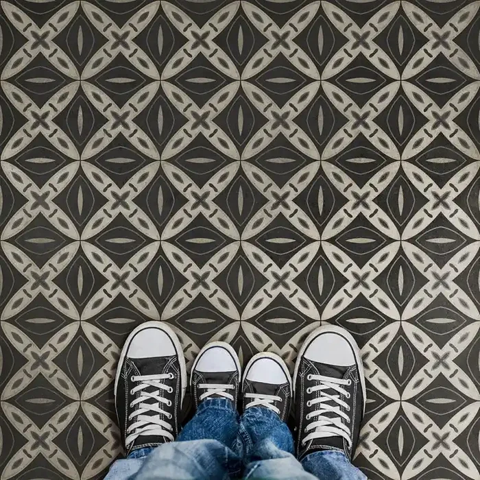 Vintage Vinyl Floorcloth Mat (Classic Pattern 82 Captain Hook)