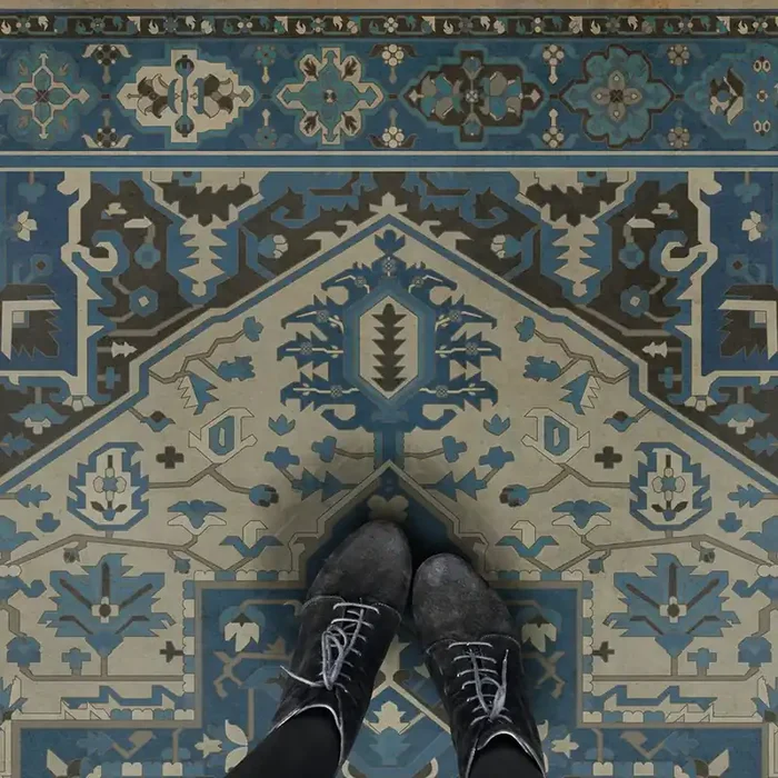 Vintage Vinyl Floorcloth Mat (Persian Bazaar – Camelot – Lancelot)