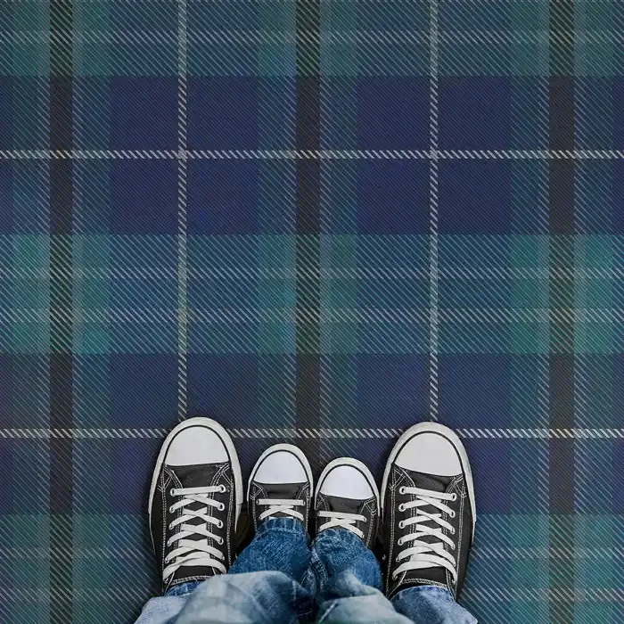 Vintage Vinyl Floorcloth Mats (Pattern 66 The Lake District)