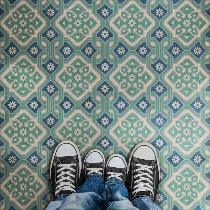 Vintage Vinyl Floorcloth Mats (Williamsburg – Tarpley – Tarleton)