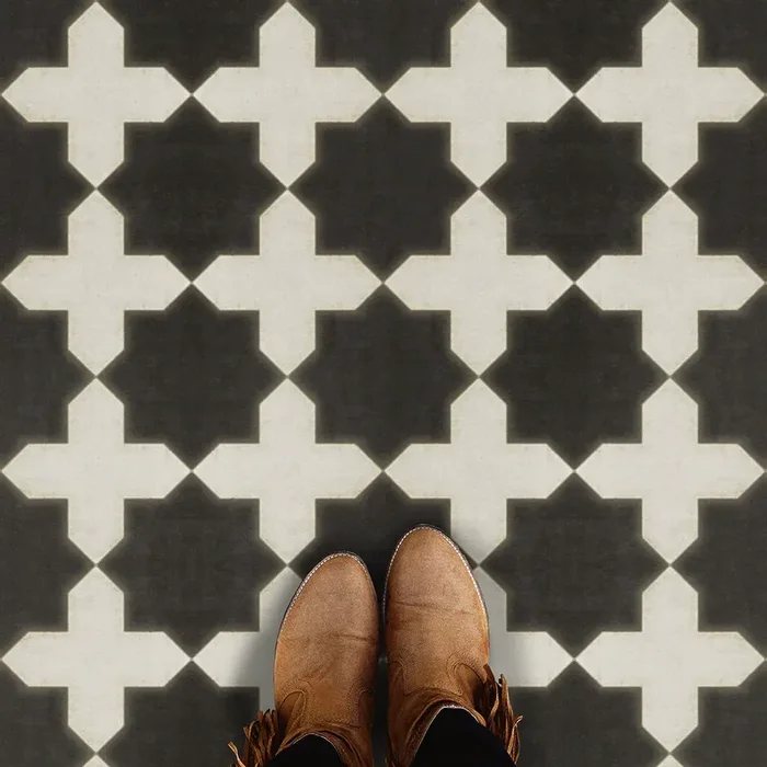 Vintage Vinyl Floorcloth Rug (Pattern 23 Gnosis)