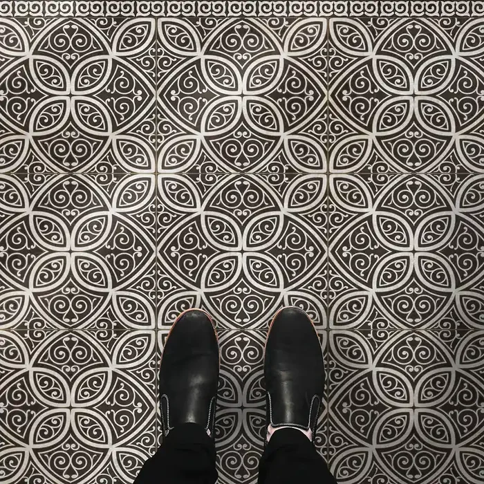 Vintage Vinyl Floorcloth Rug (Pattern 25 Andreas)