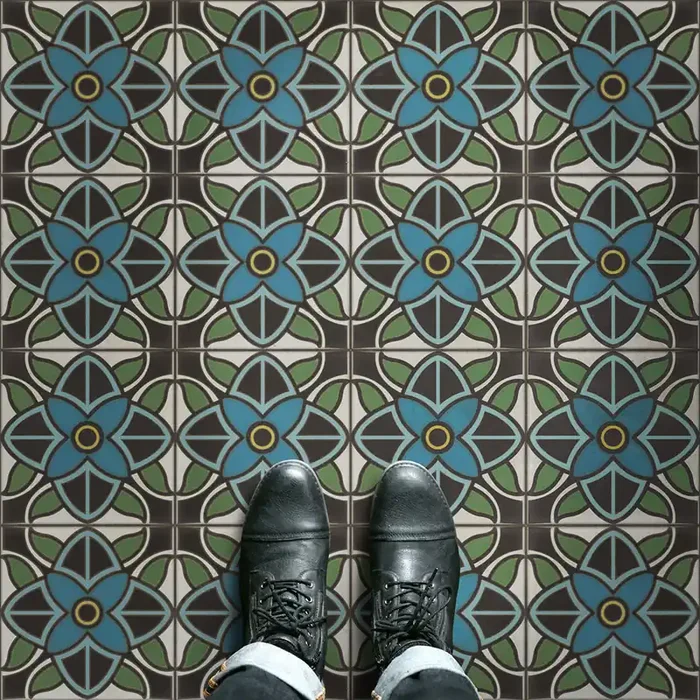 Vintage Vinyl Floorcloth Rug (Pattern 80 Judy Garland)