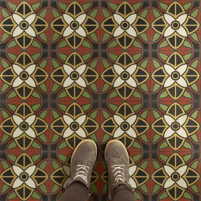 Vintage Vinyl Floorcloth Rug (Pattern 80 Sophia Loren)