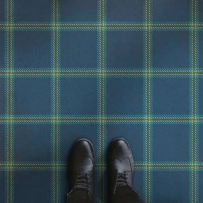 Vinyl Floorcloth Mat (Classic Pattern 68 – Glasgow)