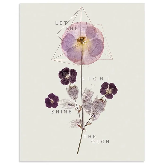 Violet Glow 11″ x 14″ Art Print Copper Details Unframed Gift for Her