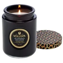 Voluspa – Burning Woods Large Jar Candle