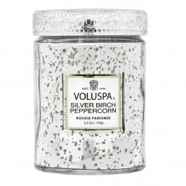 Voluspa – Silver Birch Peppercorn Small Jar Candle