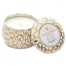Voluspa – Suede Blanc Mini Tin Candle