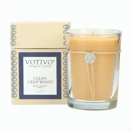 Votivo – Clean Crisp White Aromatic 6.8oz Candle