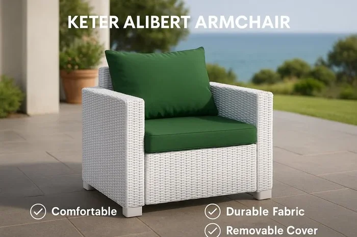 Weather-Resistant Replacement Cushion Pads for Keter Allibert Rattan Garden Furniture – Plush Outdoor Seating