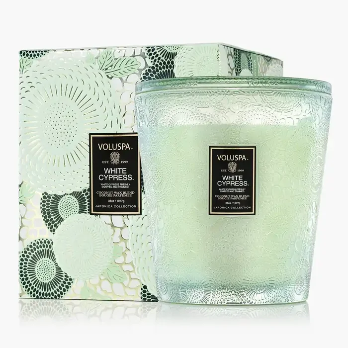 White Cypress – 3 Wick Hearth Candle
