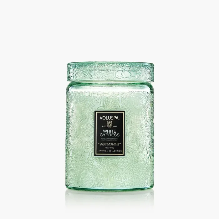 White Cypress – Large Jar Candle