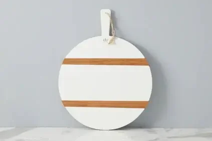 White Round Medium Charcuterie Board