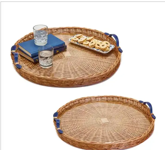 Wicker Round Tray