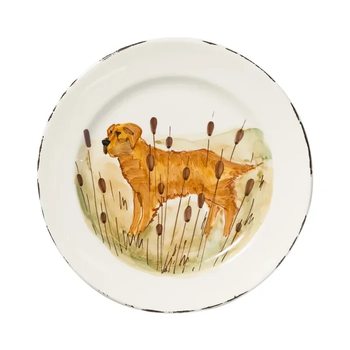 Wildlife Hunting Dog dinner plate
