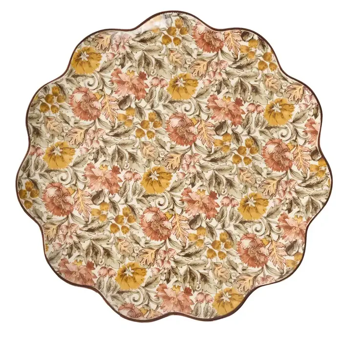 Willa Charger/Platter – Amber
