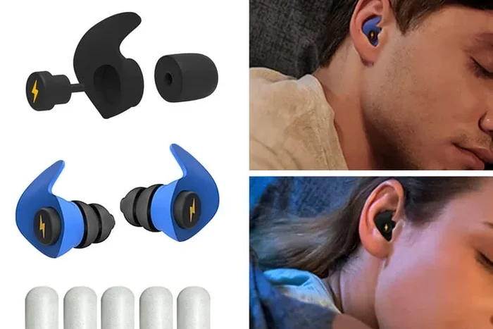 Wireless Noise Cancelling Earbuds – In-Ear Headphones, 36dB Passive Sound Blocking, Reusable Silicone & Sponge, Secure Fit