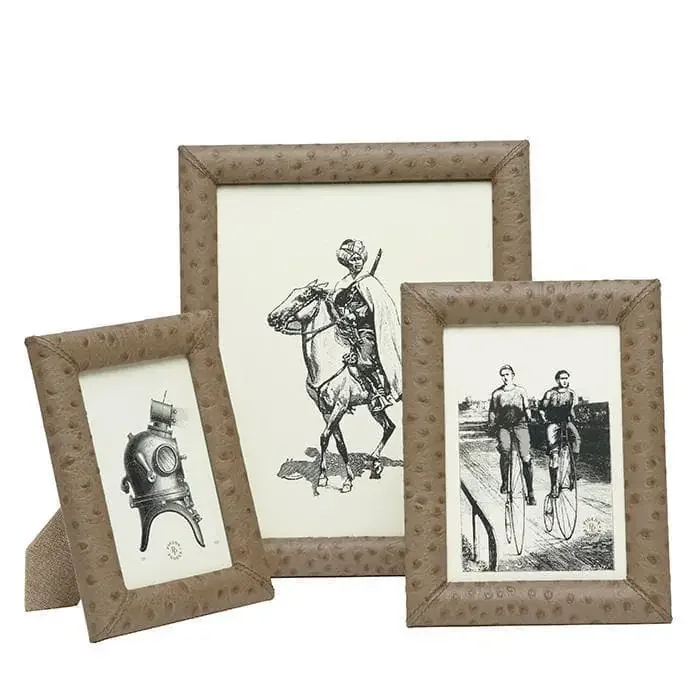 Witney Full-Grain Leather Picture Frames (Oat Brown)