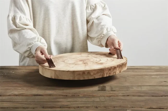 Wood Slice Tray