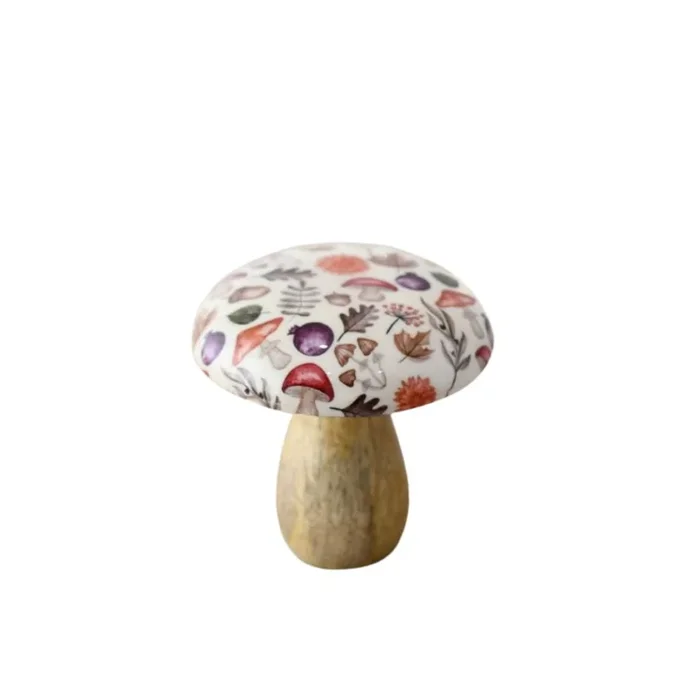 Wooden Patterned Mushroom
