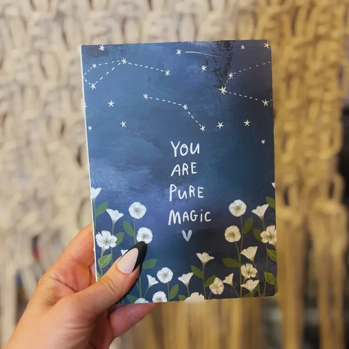 You are Pure Magic Journal Cosmic Constellations Stars Double-side Notebook 160 Lined Pages