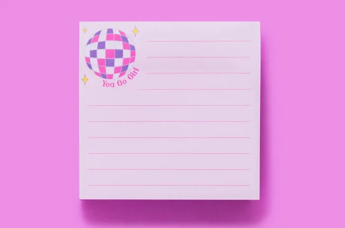You Go Girl Sticky Reminder Pad