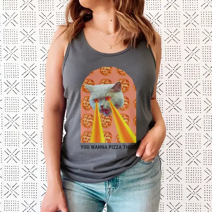 You Wanna Pizza This Cat Women‘s Ideal Racerback Tank