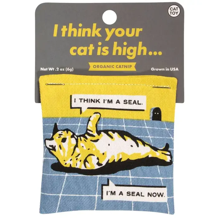 Your Cat Is High Catnip Toy Premium Organic Catnip Cotton Pouches