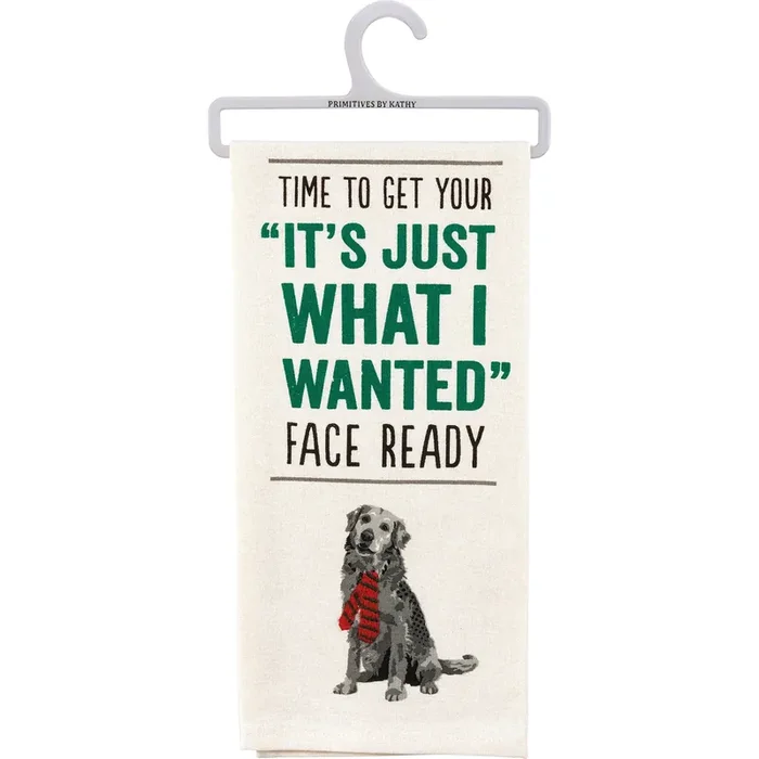 Your Just What I Wanted Face Dog Kitchen Towel Hand Dish Cloth 18″ x 26″