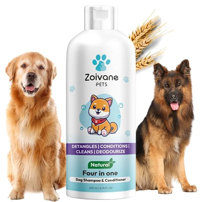 Zoivane Dog Shampoo – 200 Ml | 4 in 1 Dog Shampoo With Conditioner