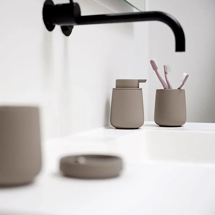 Zone Denmark Nova One Soap Dispenser & Toothbrush Mug Set