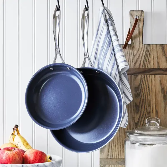 Zwilling Clad CFX 2-Piece Stainless Steel Ceramic Nonstick Fry Pan Set