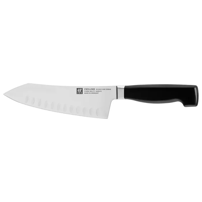 Zwilling Four Star 7″ Hollow Edge Rocking Santoku Knife