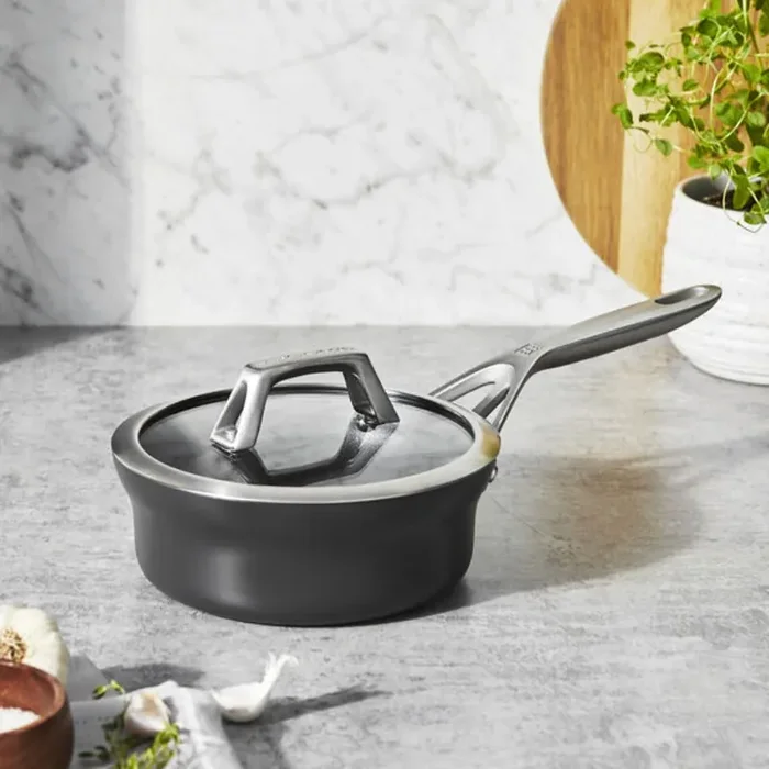 Zwilling Motion Hard Anodized Aluminum Nonstick Saucepan with Lid