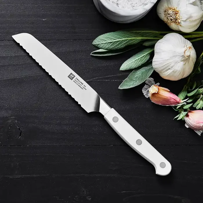 Zwilling Pro Le Blanc 5″ Serrated Utility Knife