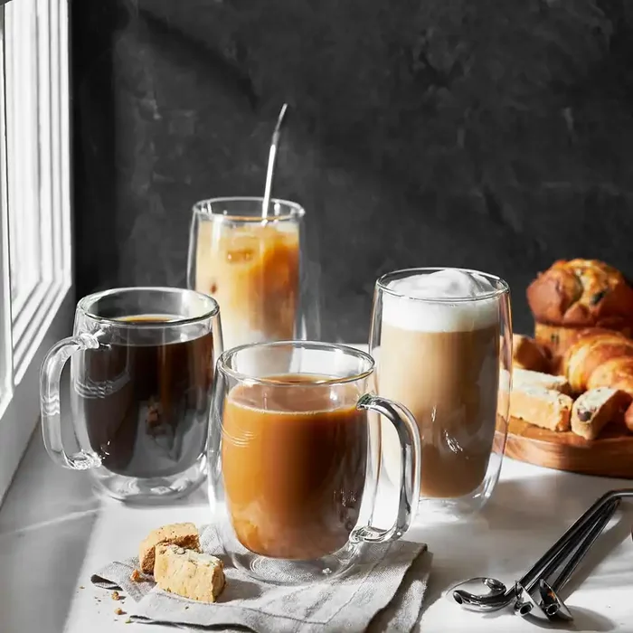Zwilling Sorrento 9-Piece Double-Wall Coffee and Beverage Glassware Set